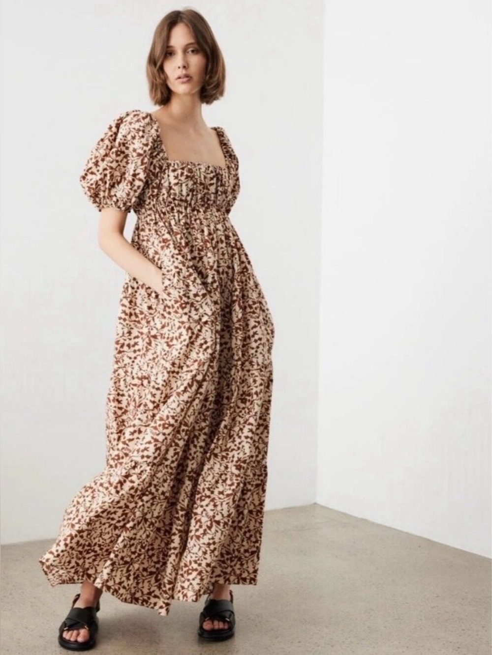 MATTEAU Organic Cotton Maxi Dress - size 6
